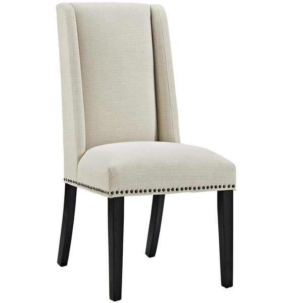 Modway Furniture 40 H x 19.5 W x 23.5 L in. Baron Fabric Dining Chair, Beige - EEI-2233-BEI