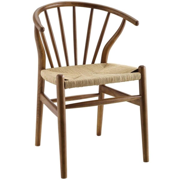 Modway Furniture Flourish Spindle Wood Dining Side Chair, Walnut - EEI-3338-WAL
