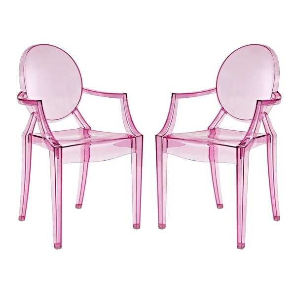 Modway Furniture Casper Dining Armchairs, Pink, 2PK - EEI-905-PNK