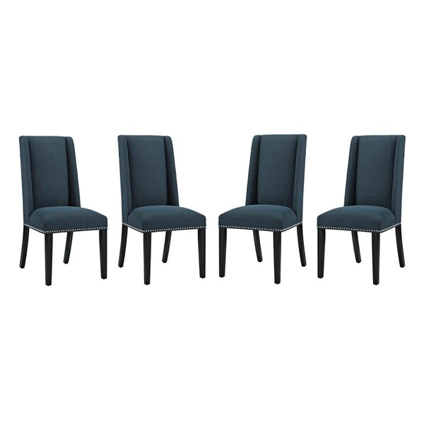 Modway Furniture Baron Fabric Dining Chair, Azure - Set of 4 - EEI-3503-AZU