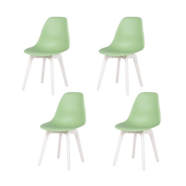 Lagoon Indoor Heron Resin Dining Chair, 4PK - 7068VB-WDTOS
