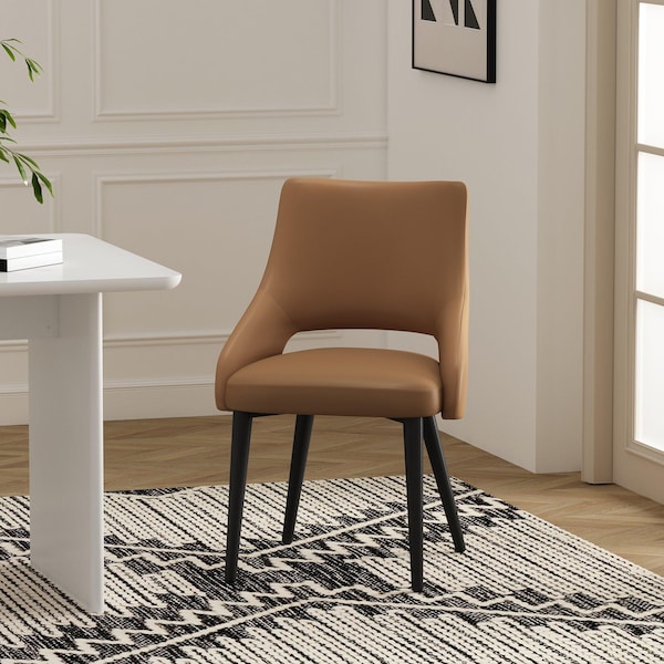 Manhattan Comfort Tremont Dining Chair in Saddle - DC104-SD