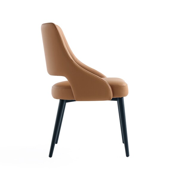 Manhattan Comfort Tremont Dining Chair in Saddle - DC104-SD