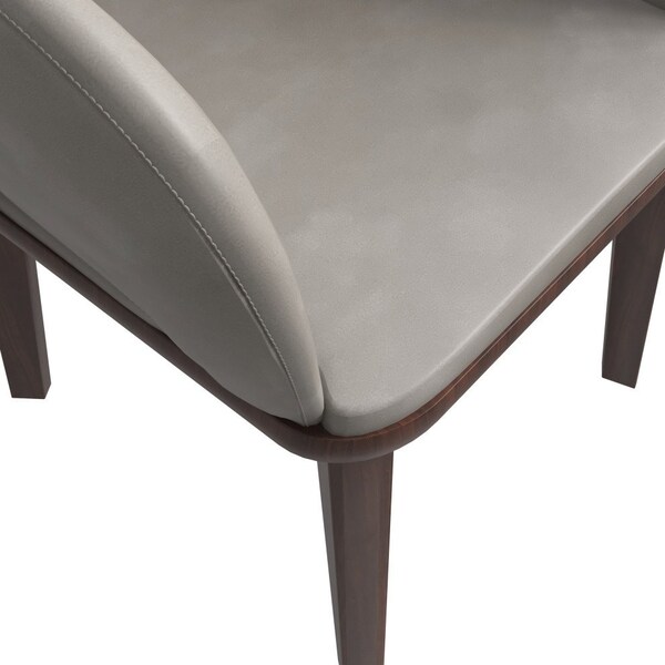 Leisuremod Vivara Collection Modern Dining Chair in Grey - VC23GR
