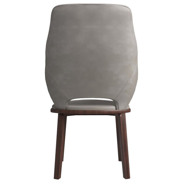 Leisuremod Vivara Collection Modern Dining Chair in Grey - VC23GR