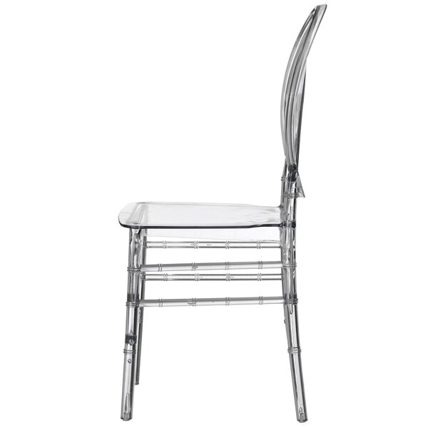 Fabulaxe Modern Acrylic Crystal Ice Chair, Florence Dining Chair, Stackable Transparent Seating - QI004660.CL