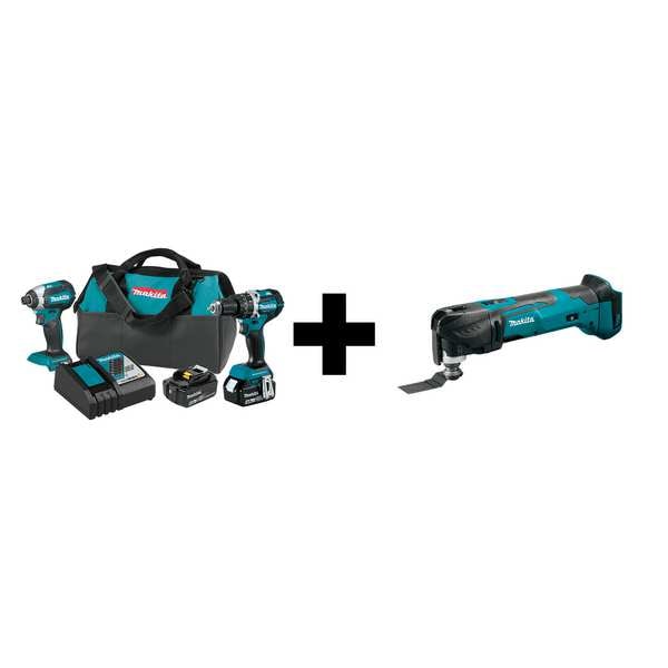 Makita 18V LXT Brushless 2pc Combo Kit (4.0Ah) - XT269M + XMT03Z