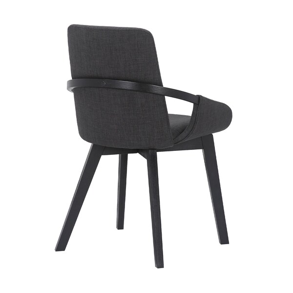 Armen Living Greisen Modern Charcoal Wood Dining Room Chair - LCGRCHCH