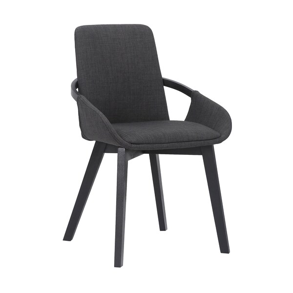 Armen Living Greisen Modern Charcoal Wood Dining Room Chair - LCGRCHCH