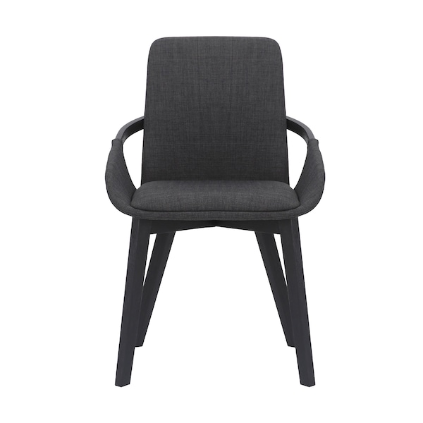 Armen Living Greisen Modern Charcoal Wood Dining Room Chair - LCGRCHCH
