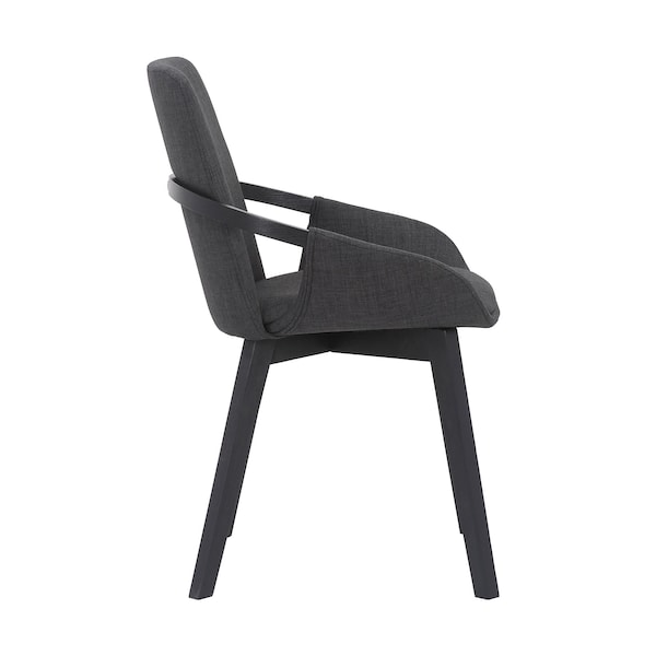 Armen Living Greisen Modern Charcoal Wood Dining Room Chair - LCGRCHCH