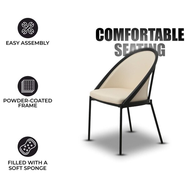 Leisuremod Urbane Collection Modern Dining Chair in Toupe - UC21TP