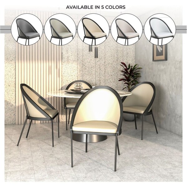 Leisuremod Urbane Collection Modern Dining Chair in Toupe - UC21TP