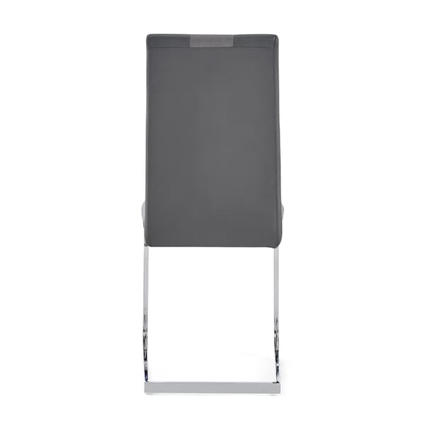 Global Furniture Usa Contemporary Fabric, PU D915 3 Grey Dining Chairs - 2975