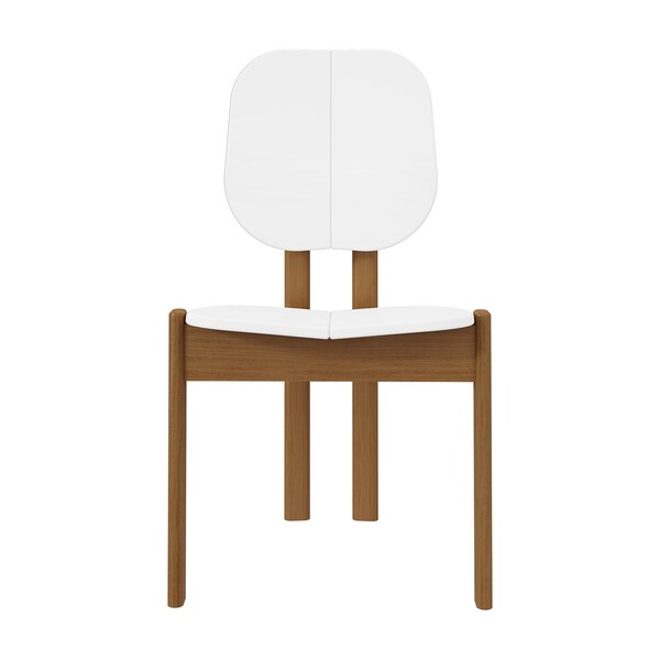 Manhattan Comfort Gales Dining Chair in White - Set of 2 - DC-83938-WH