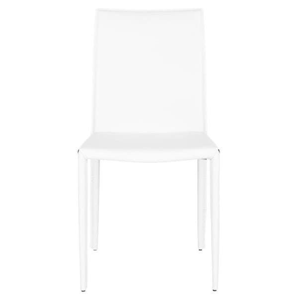 Safavieh Karna Dining Chair, White Croc - 35.8 x 22.8 x 18.9 in. - FOX2009P-SET2