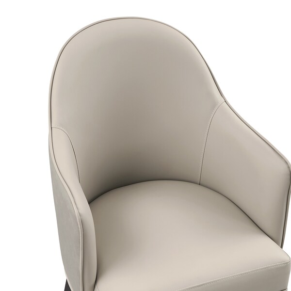 Manhattan Comfort Hillman Dining Armchair 2.0 in Light Grey - DC087AR2-LG