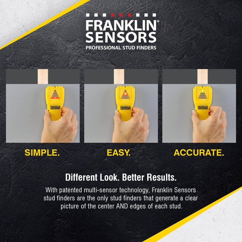 Franklin Sensors ProSensor M10 Center Stud Finder/Wood and Metal Stud Detector/Wall Scanner for Drywall - FSM1002HD