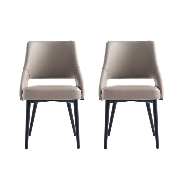 Manhattan Comfort Tremont Dining Chair in Taupe - Set of 2 - 2-DC104-TP