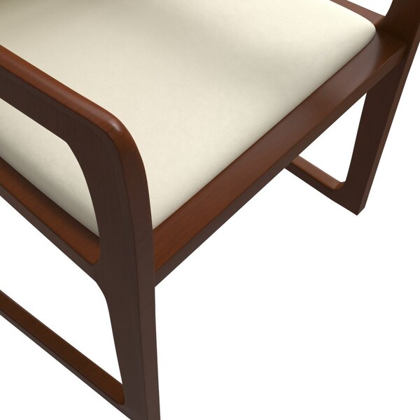 Leisuremod Svelta Elegant Wooden Dining Chair in Cream - SC58CR