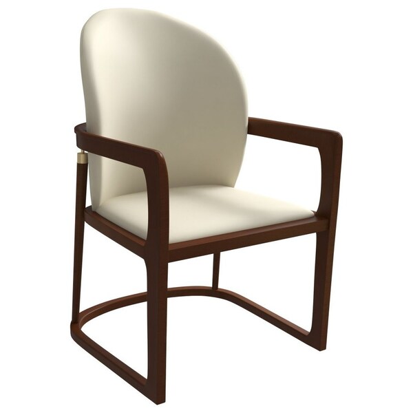 Leisuremod Svelta Elegant Wooden Dining Chair in Cream - SC58CR