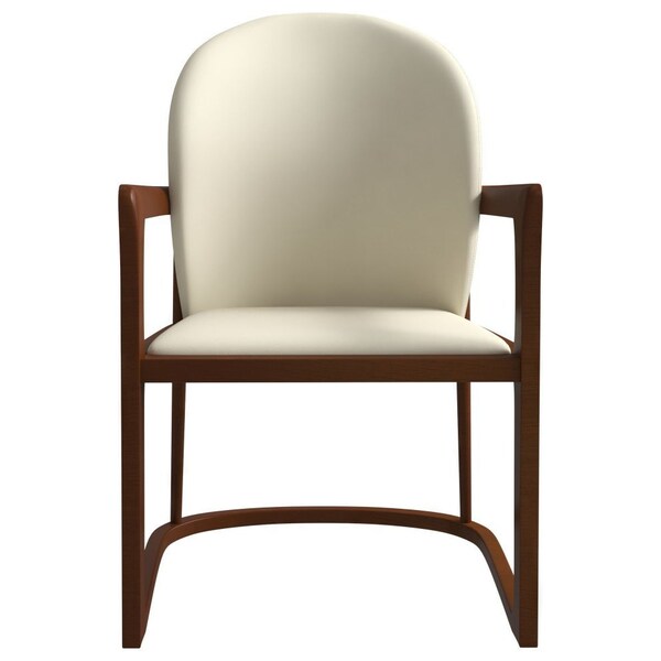 Leisuremod Svelta Elegant Wooden Dining Chair in Cream - SC58CR