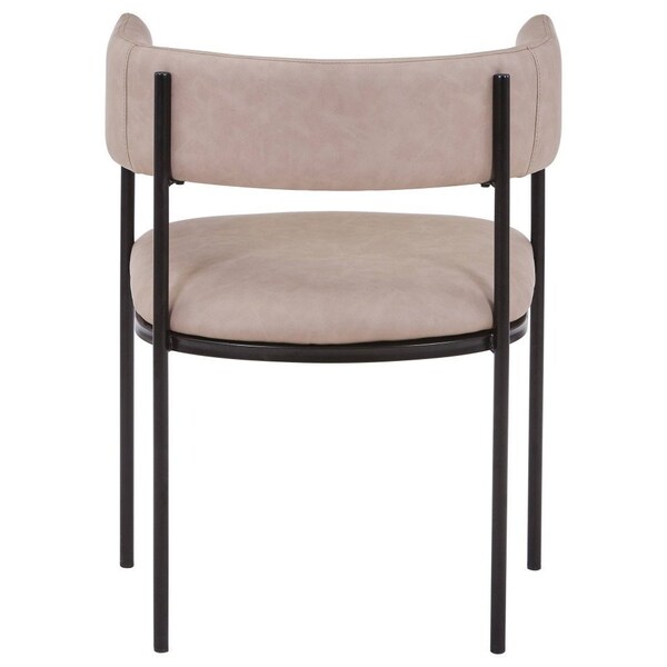 Leisuremod Cyril Collection Modern Chair in Taupe, 4PK - CDC22TP4