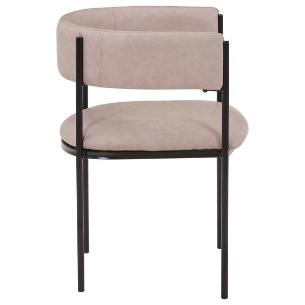 Leisuremod Cyril Collection Modern Chair in Taupe, 4PK - CDC22TP4