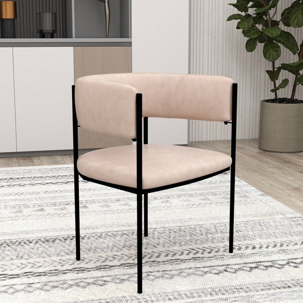 Leisuremod Cyril Collection Modern Chair in Taupe, 4PK - CDC22TP4