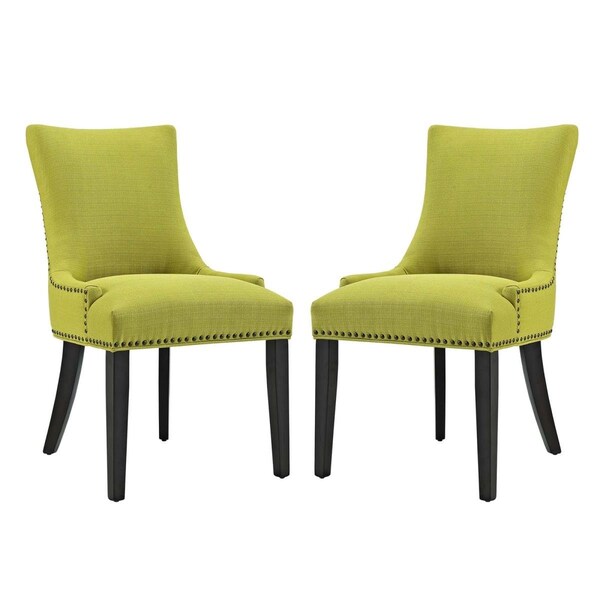 Modway Furniture 36 H x 25 W x 22 L in. Marquis Dining Side Chair Fabric, Wheat Grass, 2PK - EEI-2746-WHE-SET