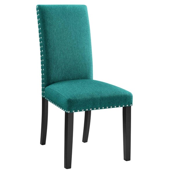 Modway Furniture 39 x 19 x 24 in. Parcel Dining Upholstered Fabric Side Chair, Teal - EEI-1384-TEA