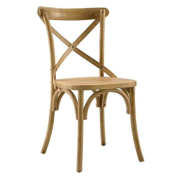 Modway Furniture 34.5 x 19.5 x 21 in. Gear Dining Side Chair, Natural - EEI-5564-NAT
