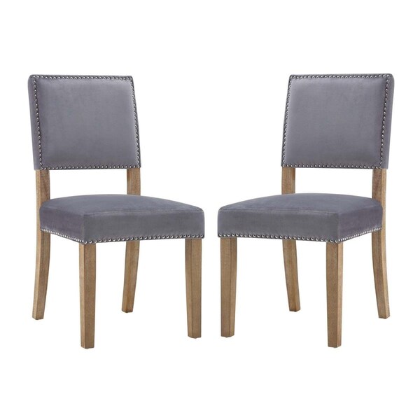 Modway Furniture oblige Wood Dining Chair, Gray - Set of 2 - EEI-3477-GRY