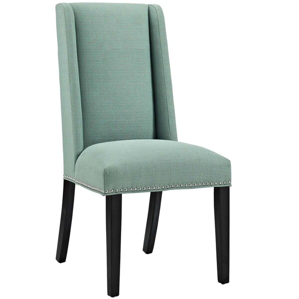 Modway Furniture 40 H x 19.5 W x 23.5 L in. Baron Fabric Dining Chair, Laguna - EEI-2233-LAG