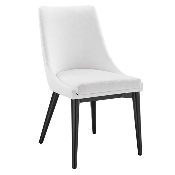 Modway Furniture 34 x 19 x 24 in. Viscount Fabric Dining Chair, White - EEI-2227-WHI