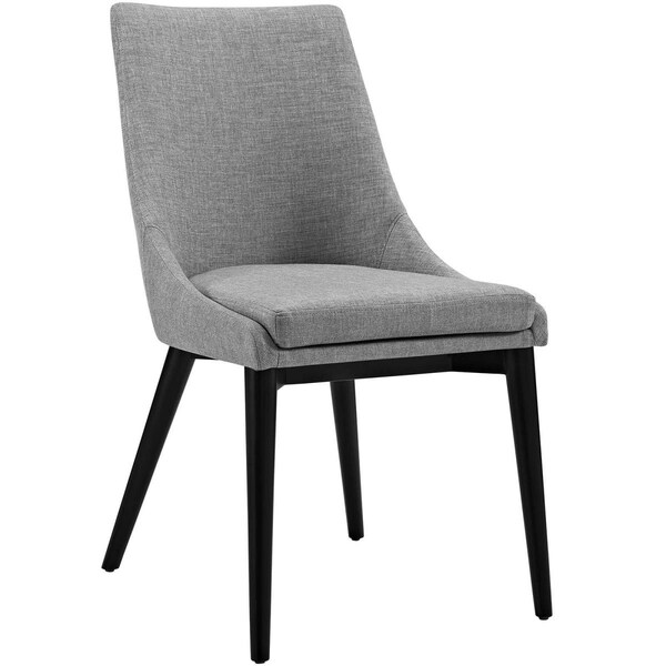 Modway Furniture 34 H x 19 W x 23.5 L in. Viscount Fabric Dining Chair, Light Gray - EEI-2227-LGR