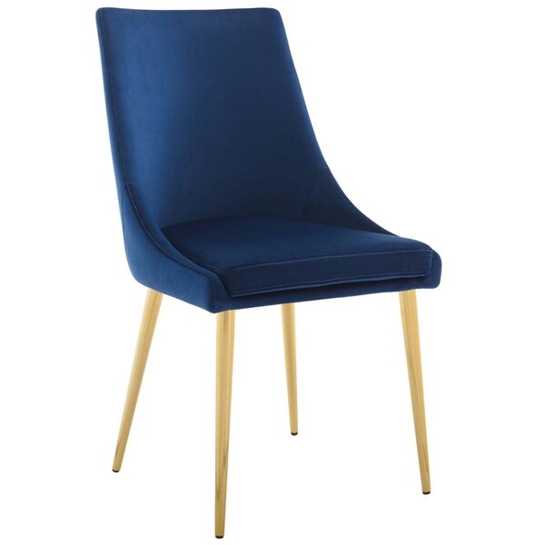 Modway Furniture Viscount Modern Accent Performance Velvet Dining Chair - EEI-3416-NAV