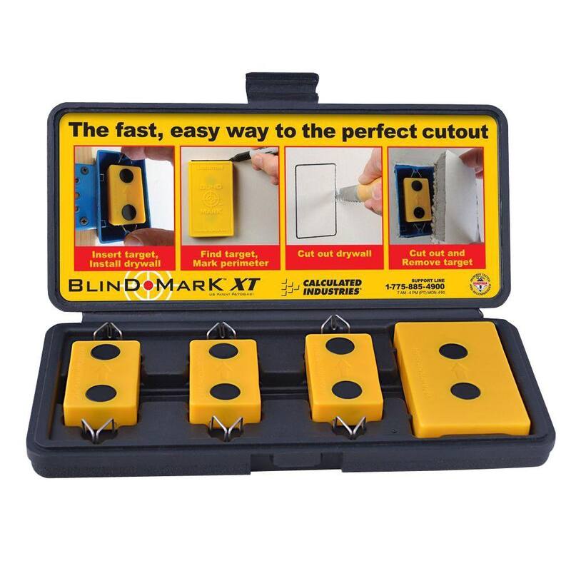Calculated Industries Blind Mark Drywall Electrical Box Locating Tool Kit (4-Pieces) - BMWK