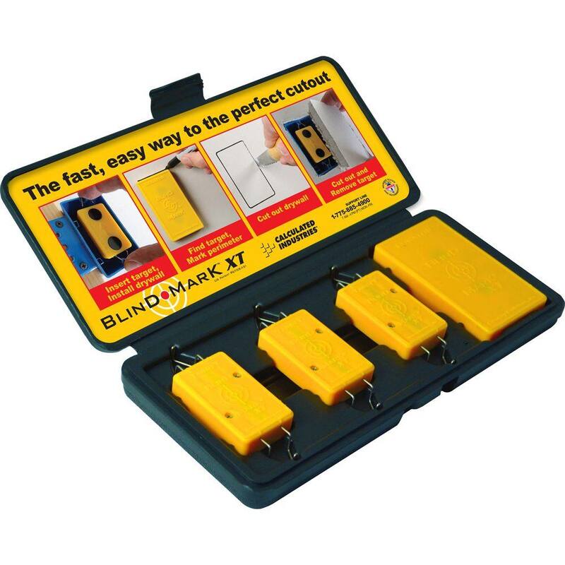 Calculated Industries Blind Mark Drywall Electrical Box Locating Tool Kit (4-Pieces) - BMWK