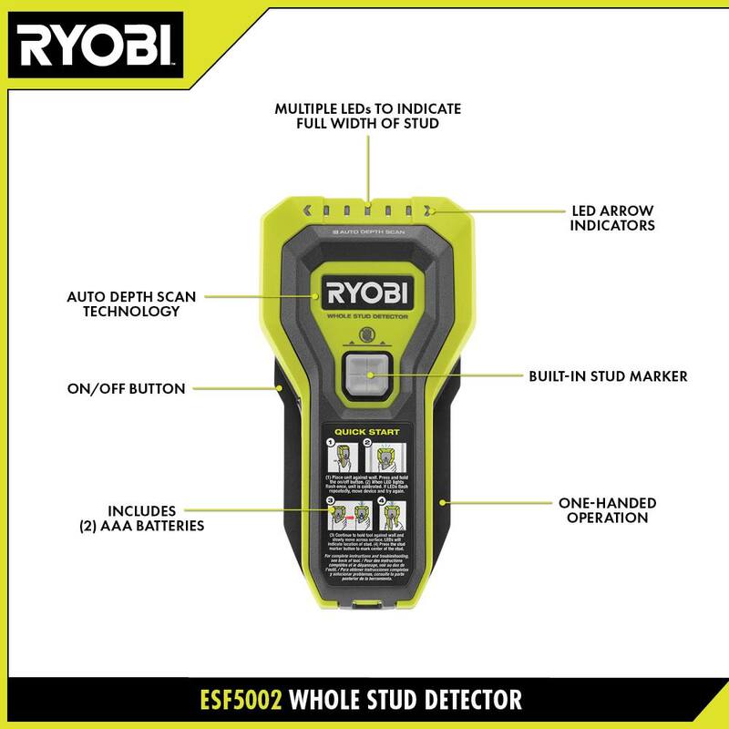 RYOBI Whole Stud Finder - ESF5002