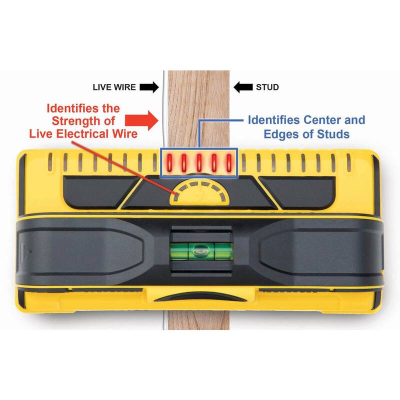 Franklin Sensors ProSensor M210 Full Width Center and Edge Stud Finder with 13-Sensors and Live Wire Meter/Wood and Metal Stud Detector - FSM21012HD