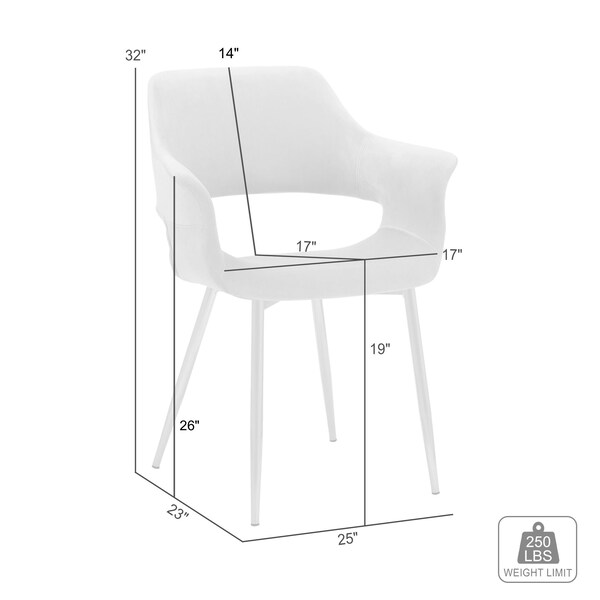 Armen Living Gigi Gray Velvet Dining Room Chair with Gold Metal Legs - Set of 2 - LCGICHGREY