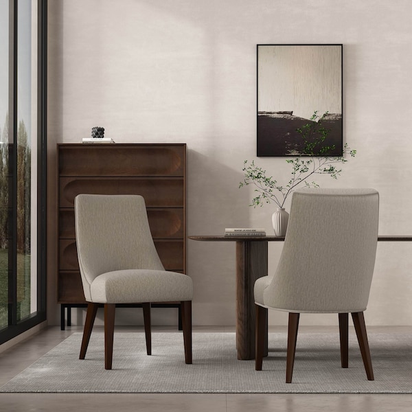 Manhattan Comfort Beever Dining Chair in Taupe - Set of 2 - DC103-TP