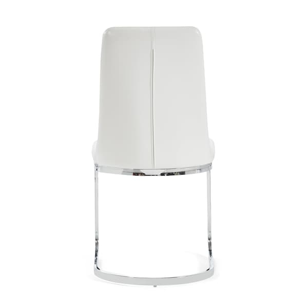 Global Furniture Usa Contemporary PU D1067 White Dining Chair - 752