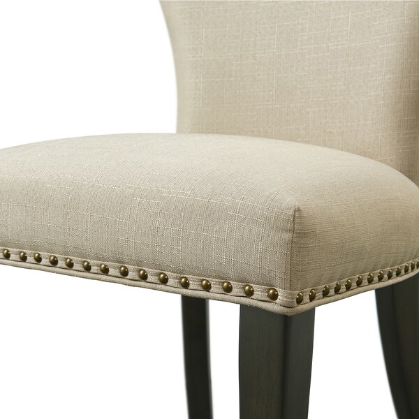 Alaterre Furniture Savoy Upholstered Dining Chairs, Cream Set of 2, PR - ANSV02FDC