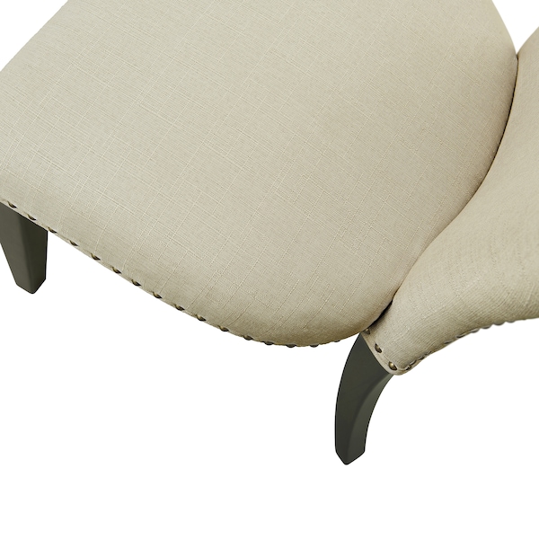 Alaterre Furniture Savoy Upholstered Dining Chairs, Cream Set of 2, PR - ANSV02FDC