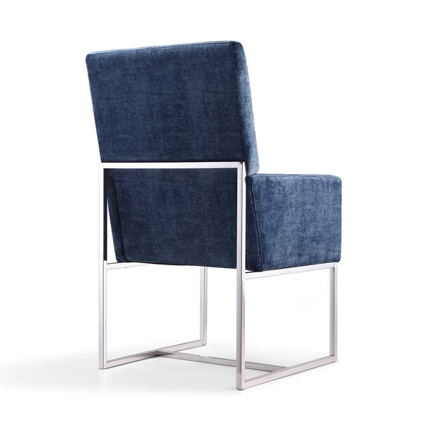 Manhattan Comfort Element 8-Piece Dining Chairs in Blue - 6-DC2930-BL