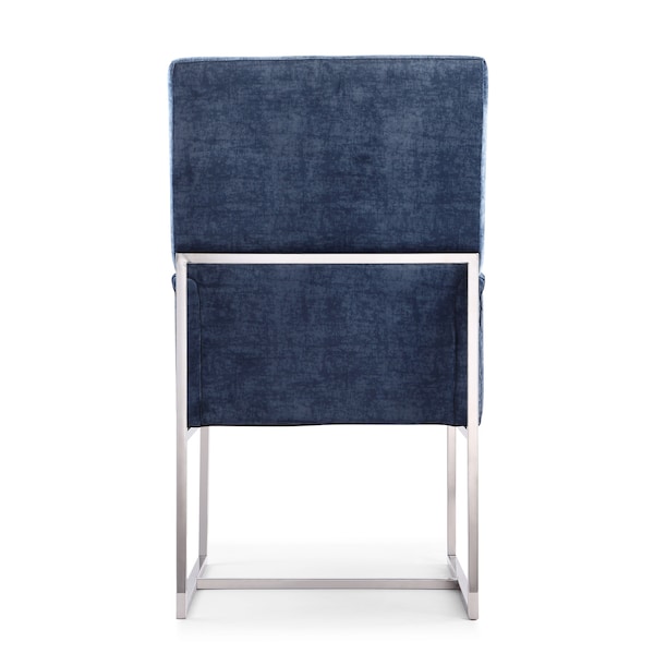 Manhattan Comfort Element 8-Piece Dining Chairs in Blue - 6-DC2930-BL
