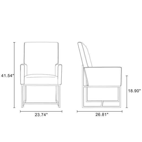 Manhattan Comfort Element 8-Piece Dining Chairs in Blue - 6-DC2930-BL