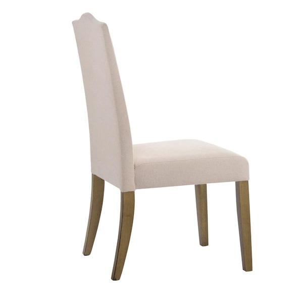 Carolina Cottage Romero Parson Chair - Harvest Oak with Linen - 22.5 x 41.5 x 18.5 in. - 1817-HOLN